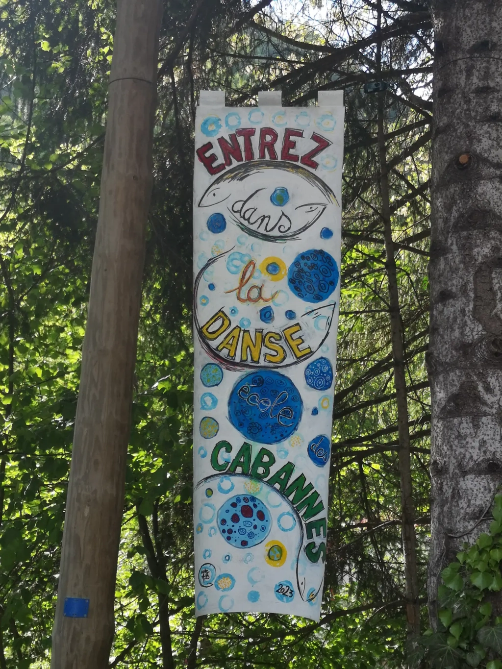 Inauguration de l'exposition autour de la truite par les enfants de l'école des Cabannes