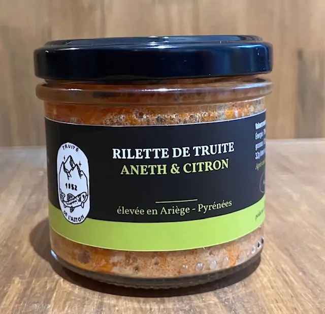 RILLETTE DE TRUITE ANETH - CITRON 100GR