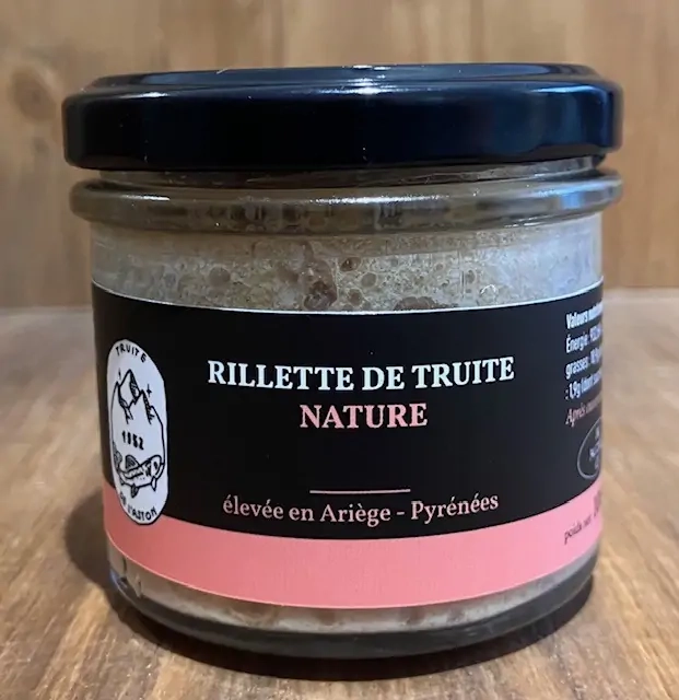 RILLETTE DE TRUITE NATURE 100GRS